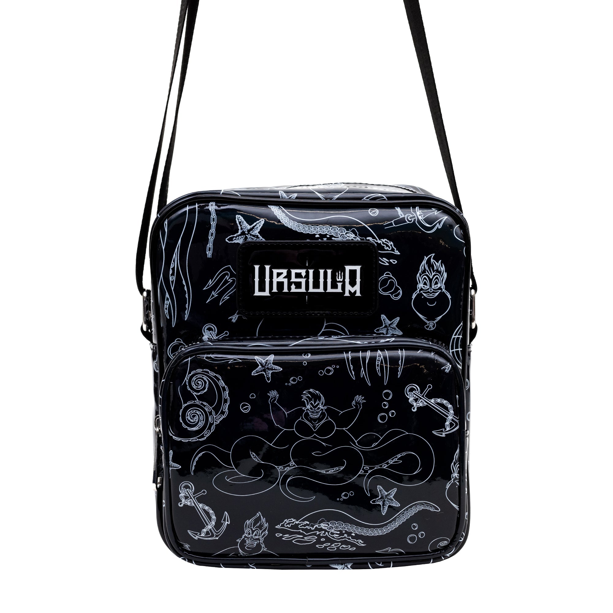 Disney The Little Mermaid Villain Ursula Poses Holographic Crossbody Bag | Blue Culture Tees