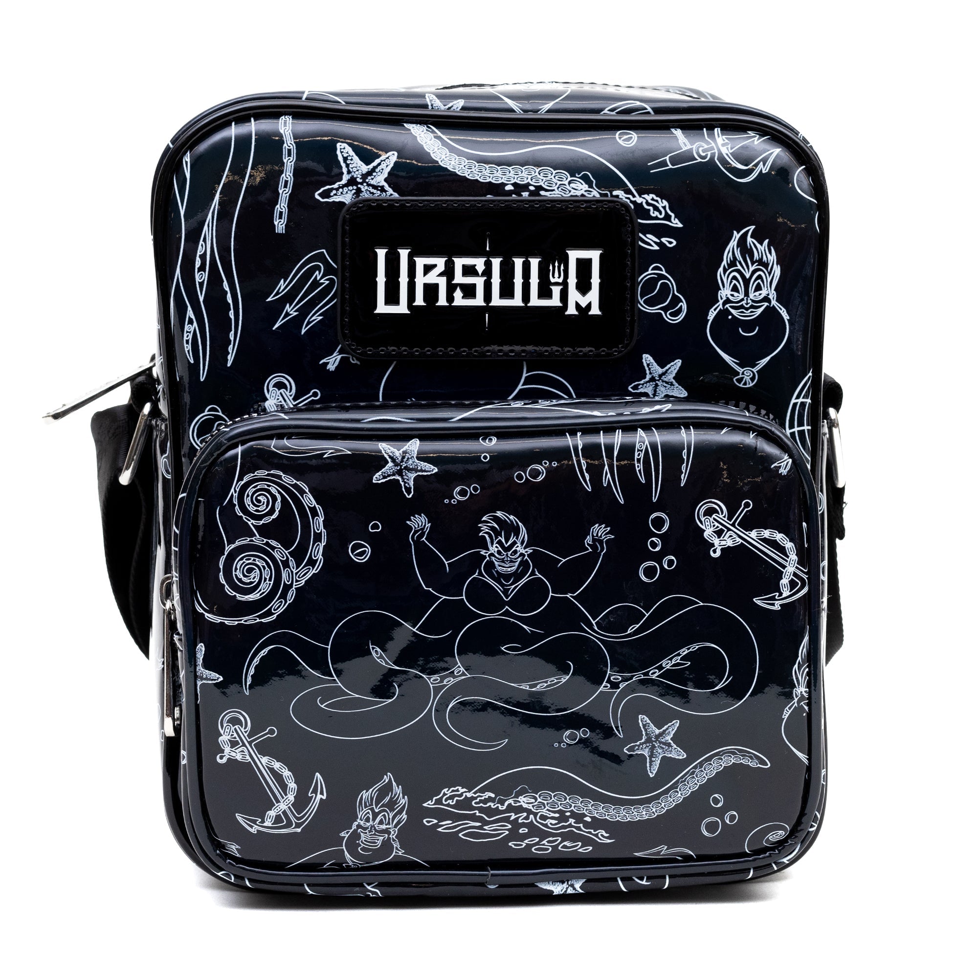 Disney The Little Mermaid Villain Ursula Poses Holographic Crossbody Bag | Blue Culture Tees