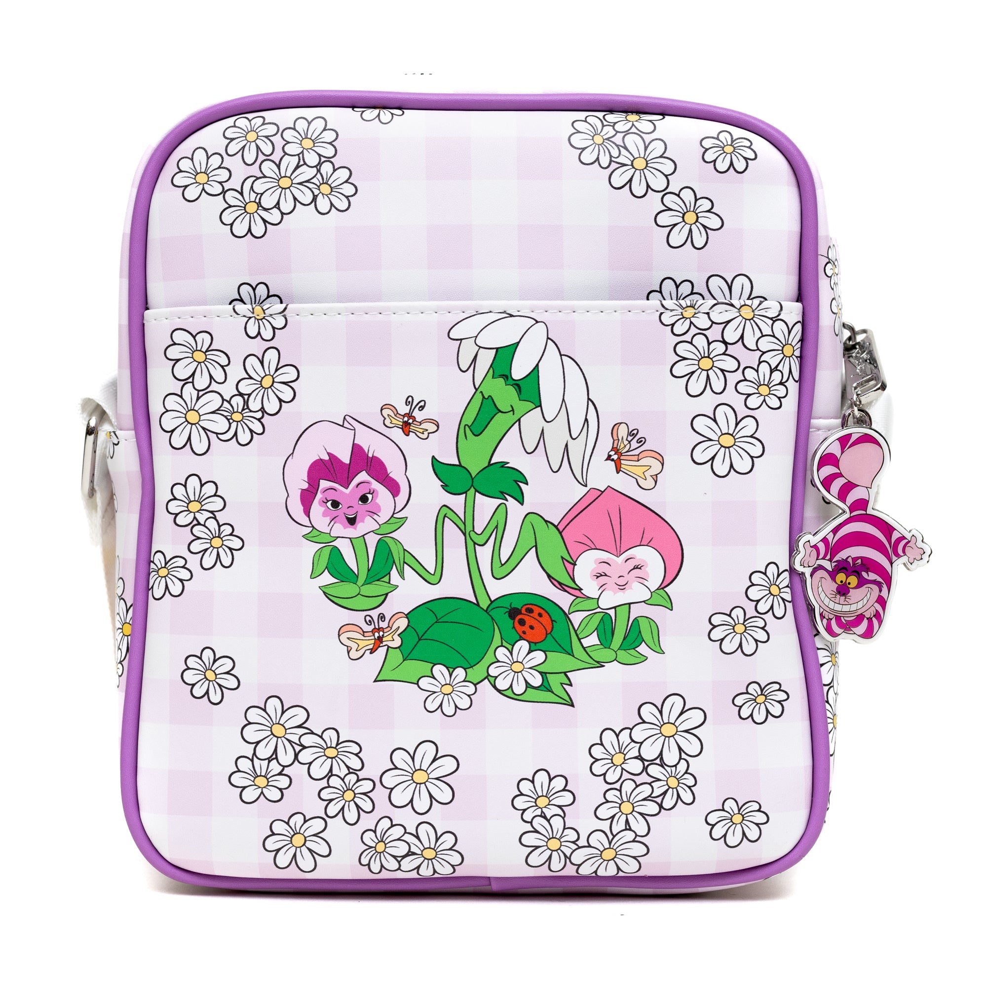 Disney Alice in Wonderland Tea Party and Garden Flowers Crossbody Bag | Blue Culture Tees