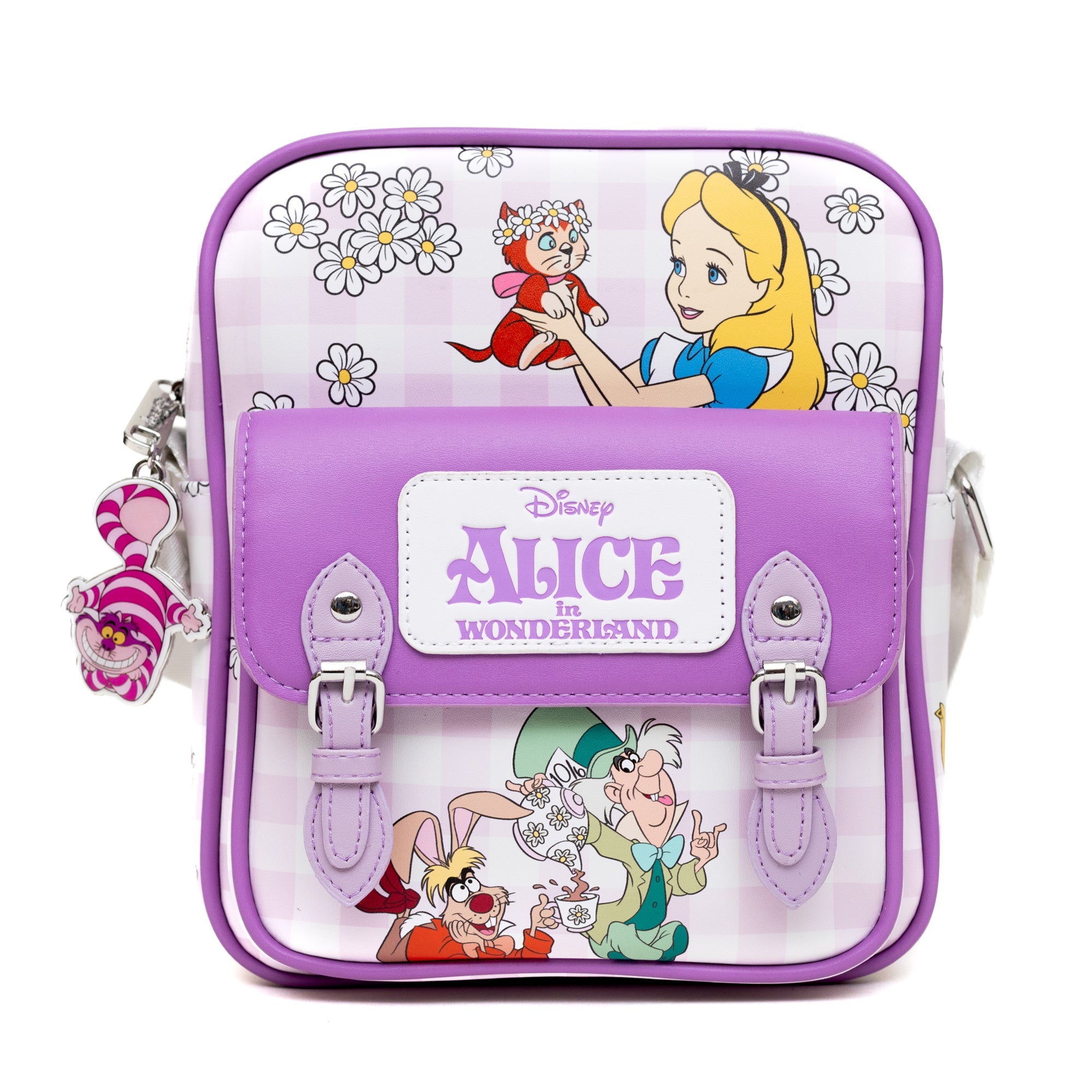 Disney Alice in Wonderland Tea Party and Garden Flowers Crossbody Bag | Blue Culture Tees