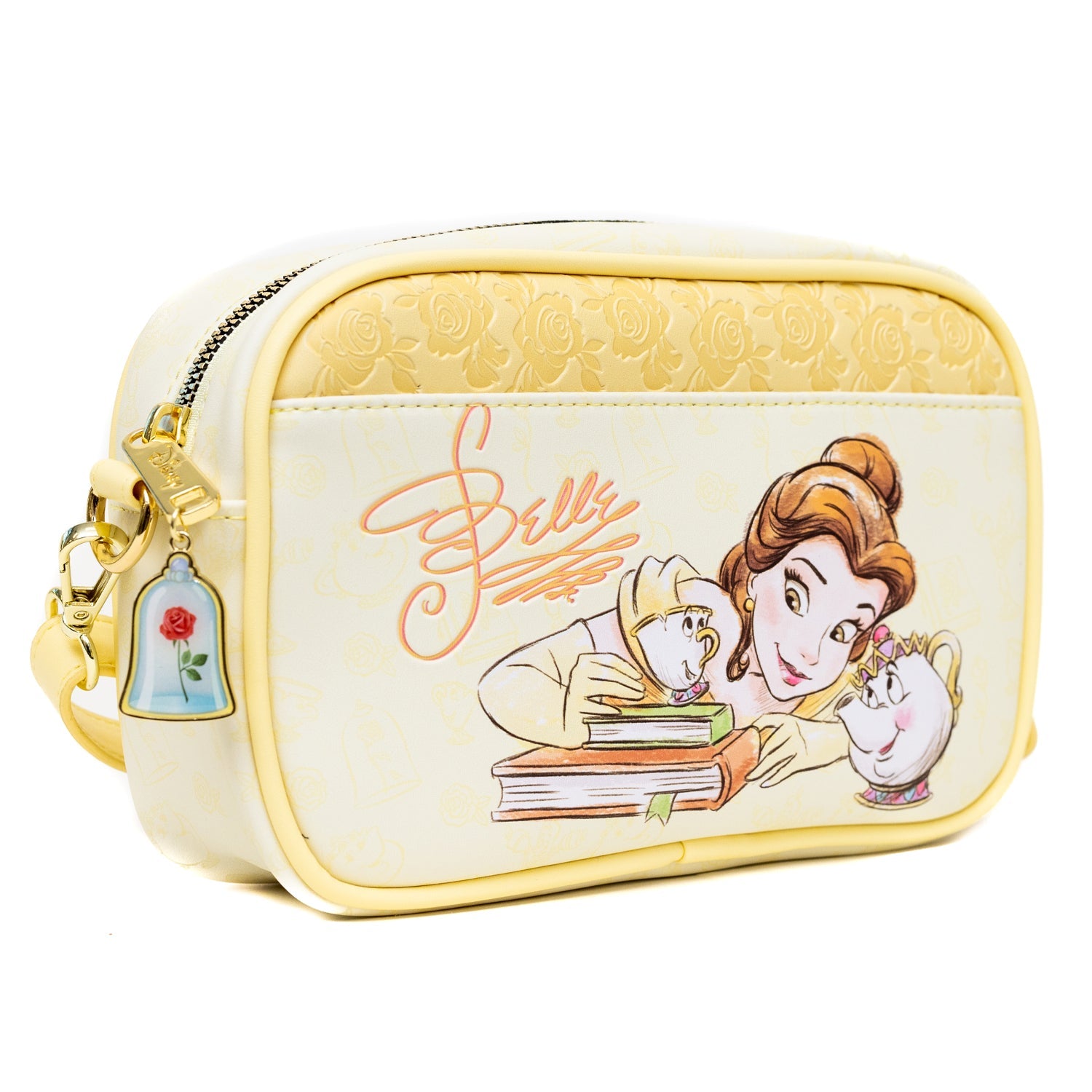 Disney Beauty and the Beast Belle Chip Mrs Potts and Beast Crossbody Bag