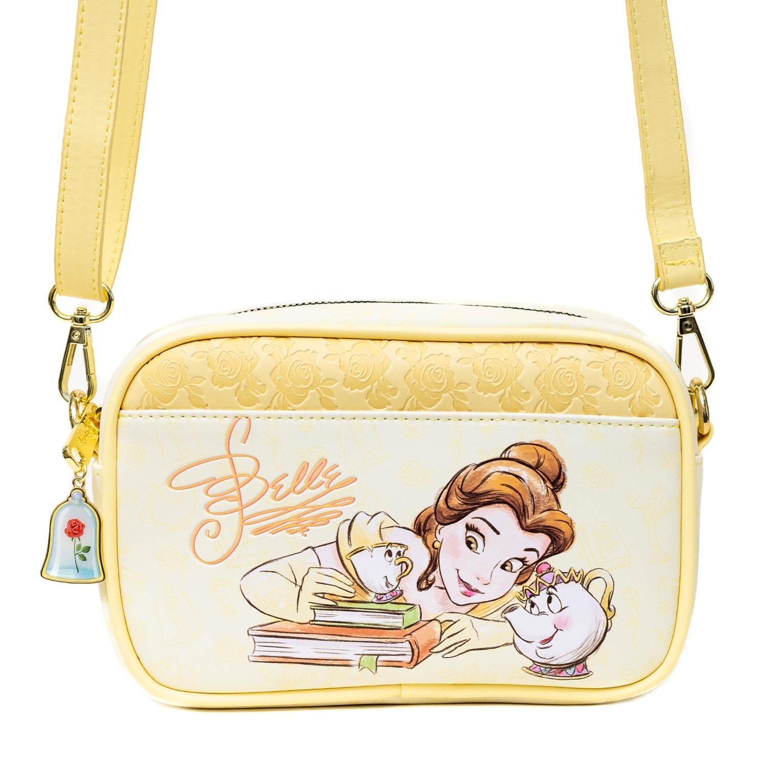 Disney Beauty and the Beast Belle Chip Mrs Potts and Beast Crossbody Bag