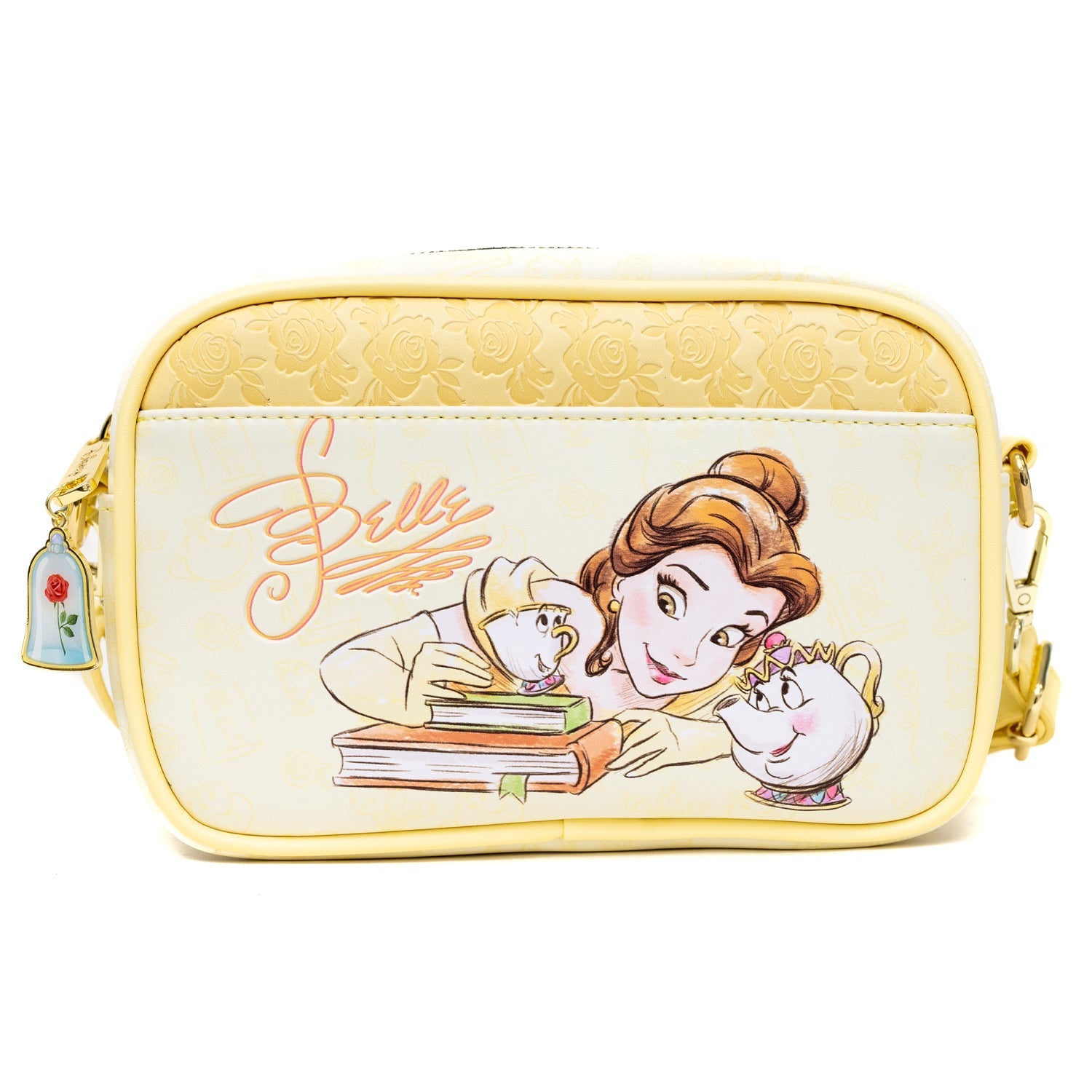 Disney Beauty and the Beast Belle Chip Mrs Potts and Beast Crossbody Bag