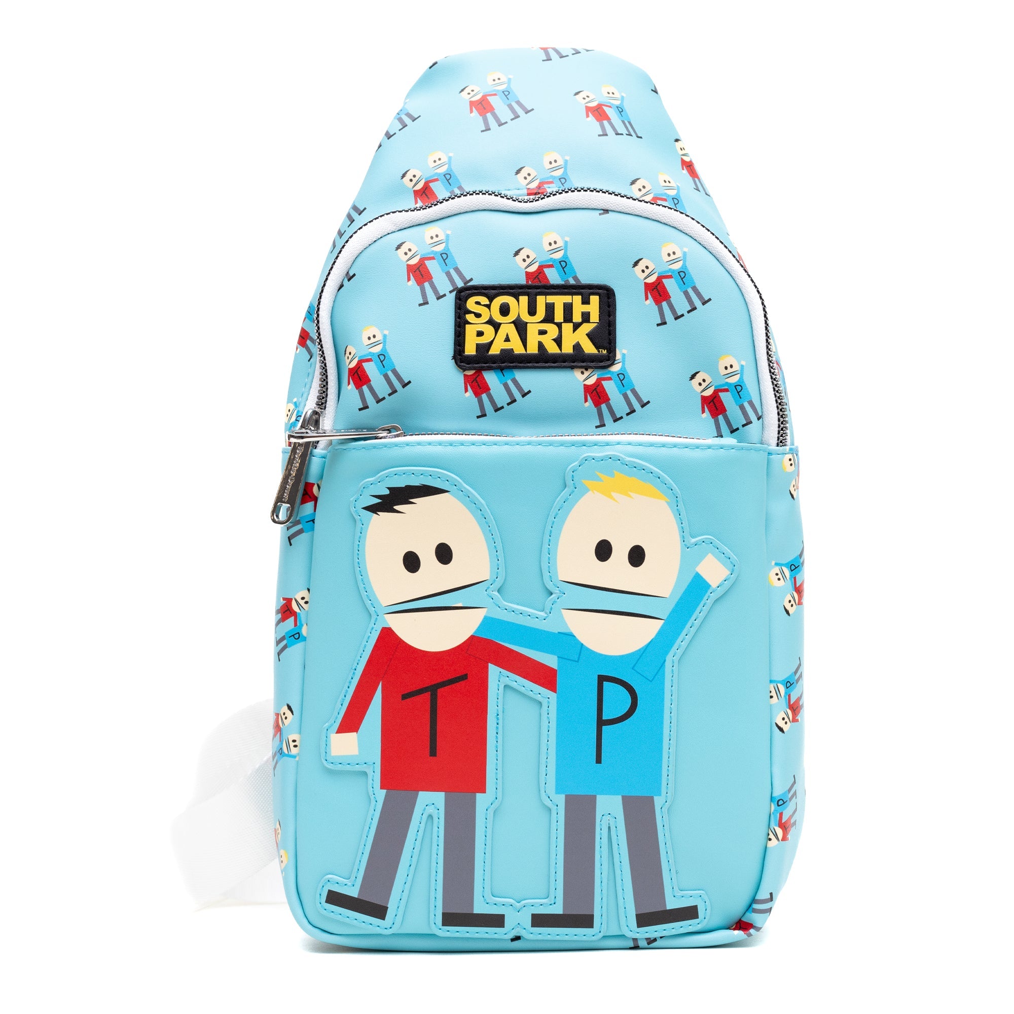 Comedy Central South Park Terrance and Phillip Crossbody Sling Bag | Blue Culture Tees