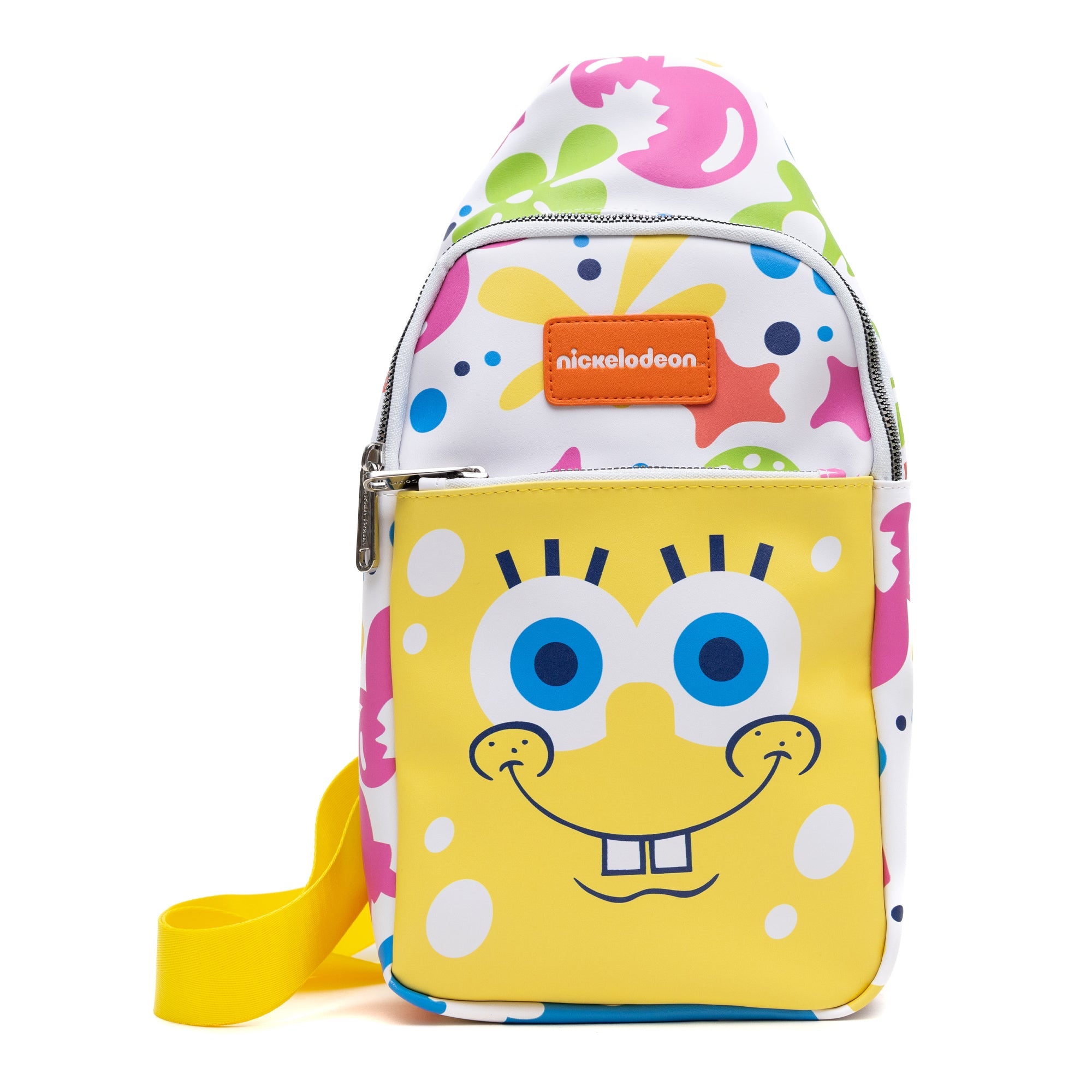 Nickelodeon SpongeBob SquarePants Smiling Character Close Up Crossbody Sling Bag