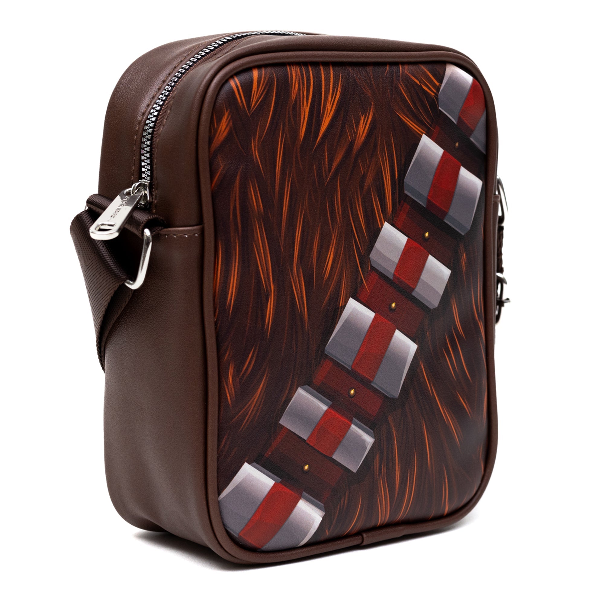 Star Wars Chewbacca Character Close Up Crossbody Bag | Blue Culture Tees