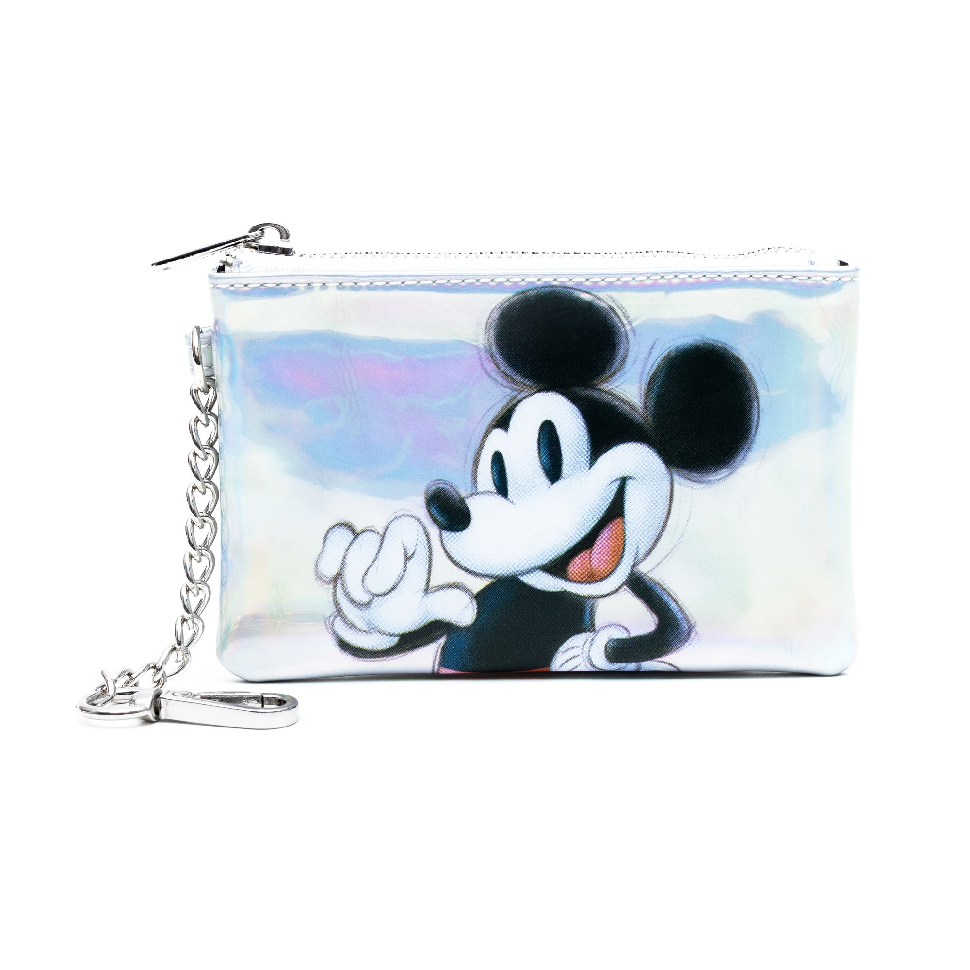 Disney 100 Mickey Mouse Pose Iridescent Holographic Crossbody Bag and Wallet Combo