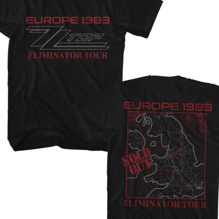 ZZ Top Europe 1983 T-Shirt | Blue Culture Tees