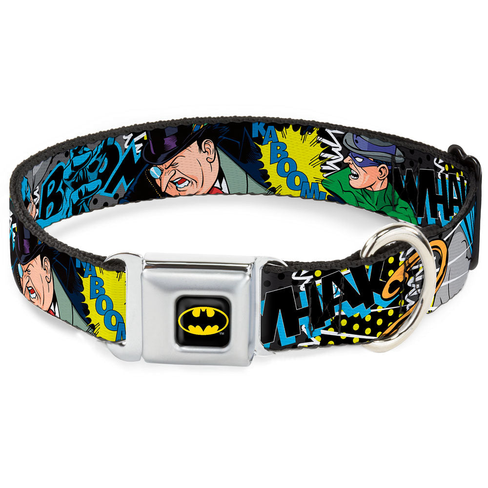 Batman & Villains Seatbelt Buckle Dog Collar | Blue Culture Tees