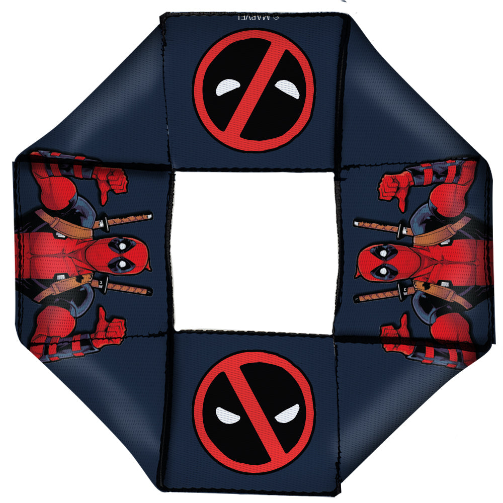 Marvel Deadpool This Guy Squeaky Octagon Flyer Dog Toy | Blue Culture Tees