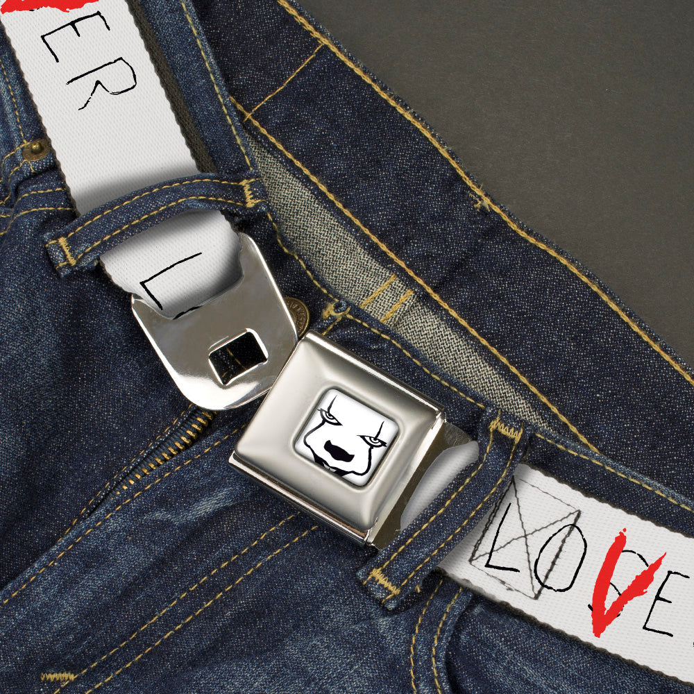 IT Chapter Two LOSER/LOVER Seatbelt Belt | Blue Culture Tees