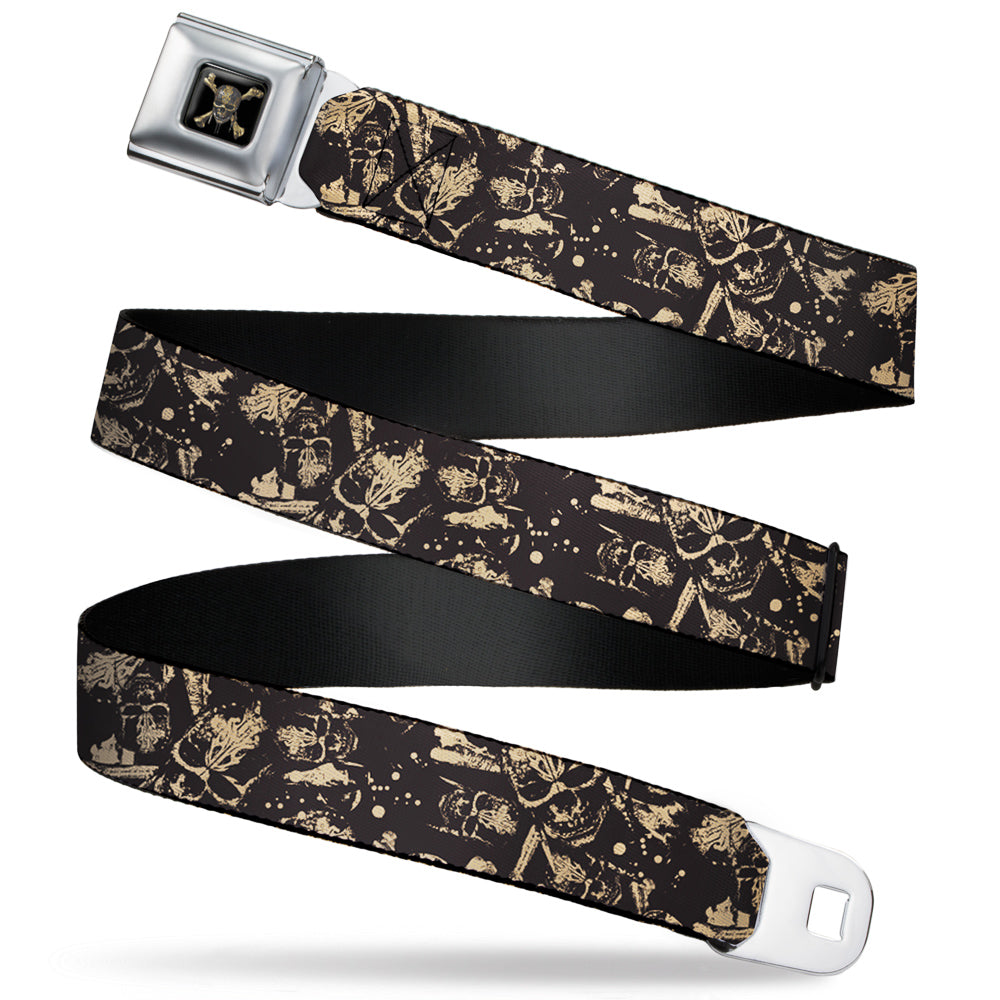 Pirates of The Caribbean Skull Icon Scattered Seatbelt Belt