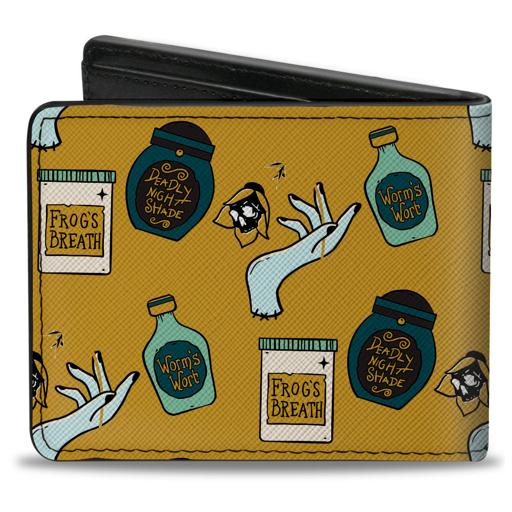 The Nightmare Before Christmas Potion Bottles Bi-Fold Wallet | Blue Culture Tees