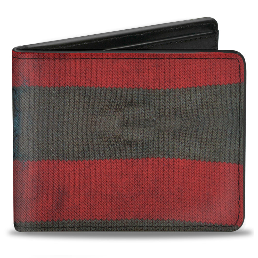 A Nightmare On Elm Street Freddy's Sweater Stripes Bi-Fold Wallet