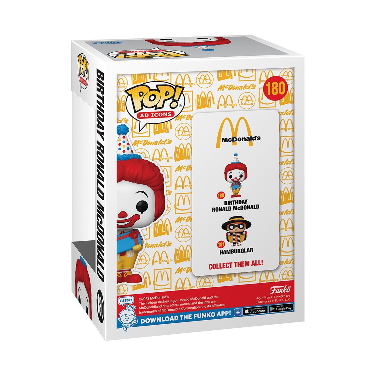 Funko Pop! McDonalds Birthday Ronald Vinyl Figure #180