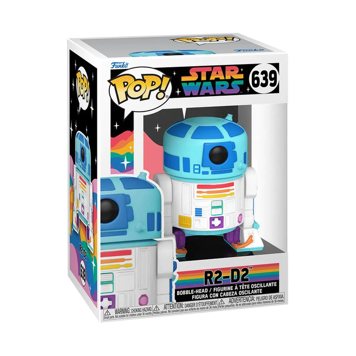 Funko Pop! Star Wars: Pride 2023 R2-D2 Vinyl Figure #639
