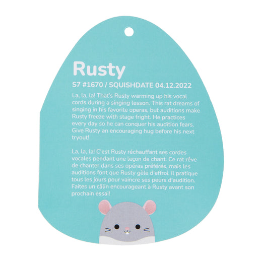 Squishmallows™ Pets Rusty the Rat  7.5"