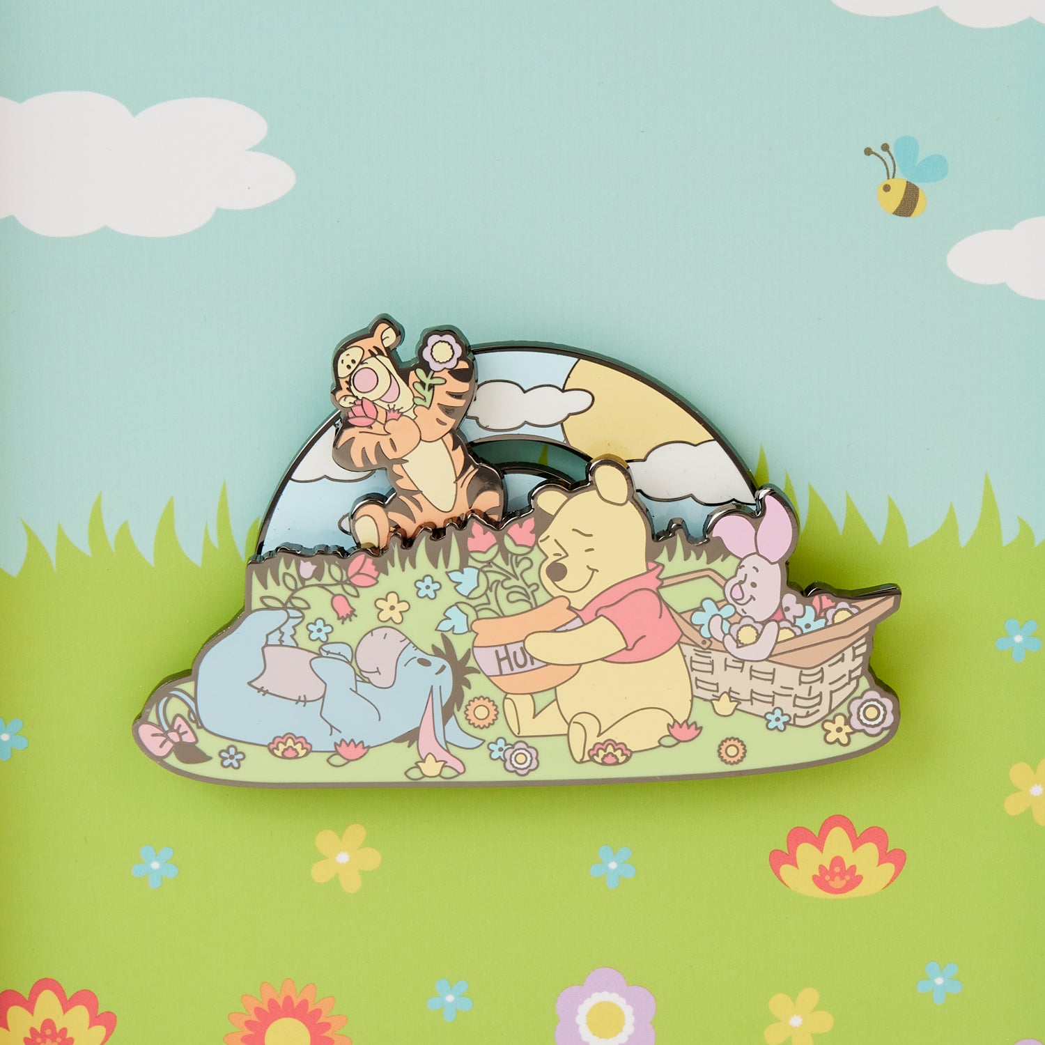 Loungefly Disney Winnie The Pooh Folk Floral LE 3'' Collector Box Pin