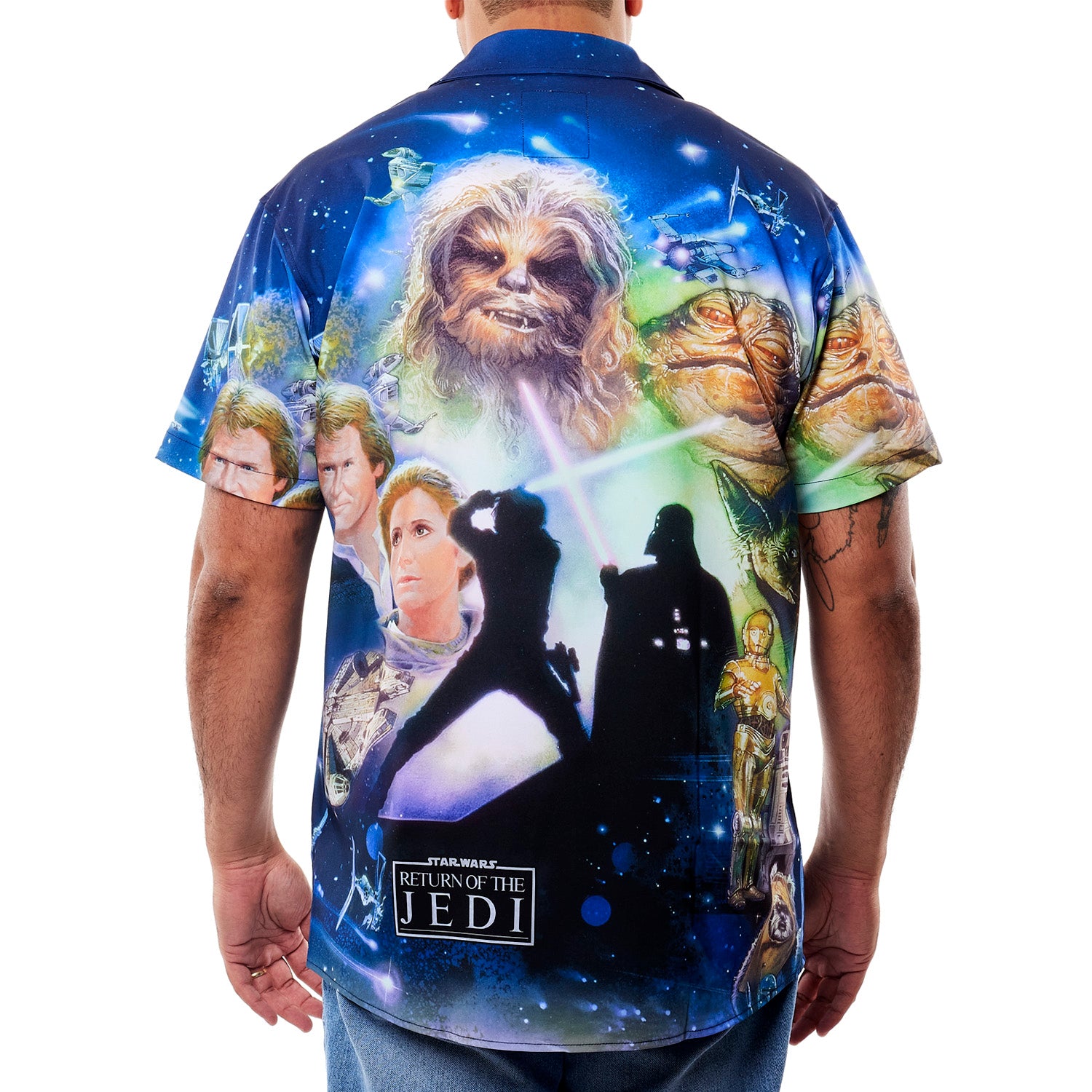 Loungefly Star Wars Return Of The Jedi Poster Sublimated Camp Shirt