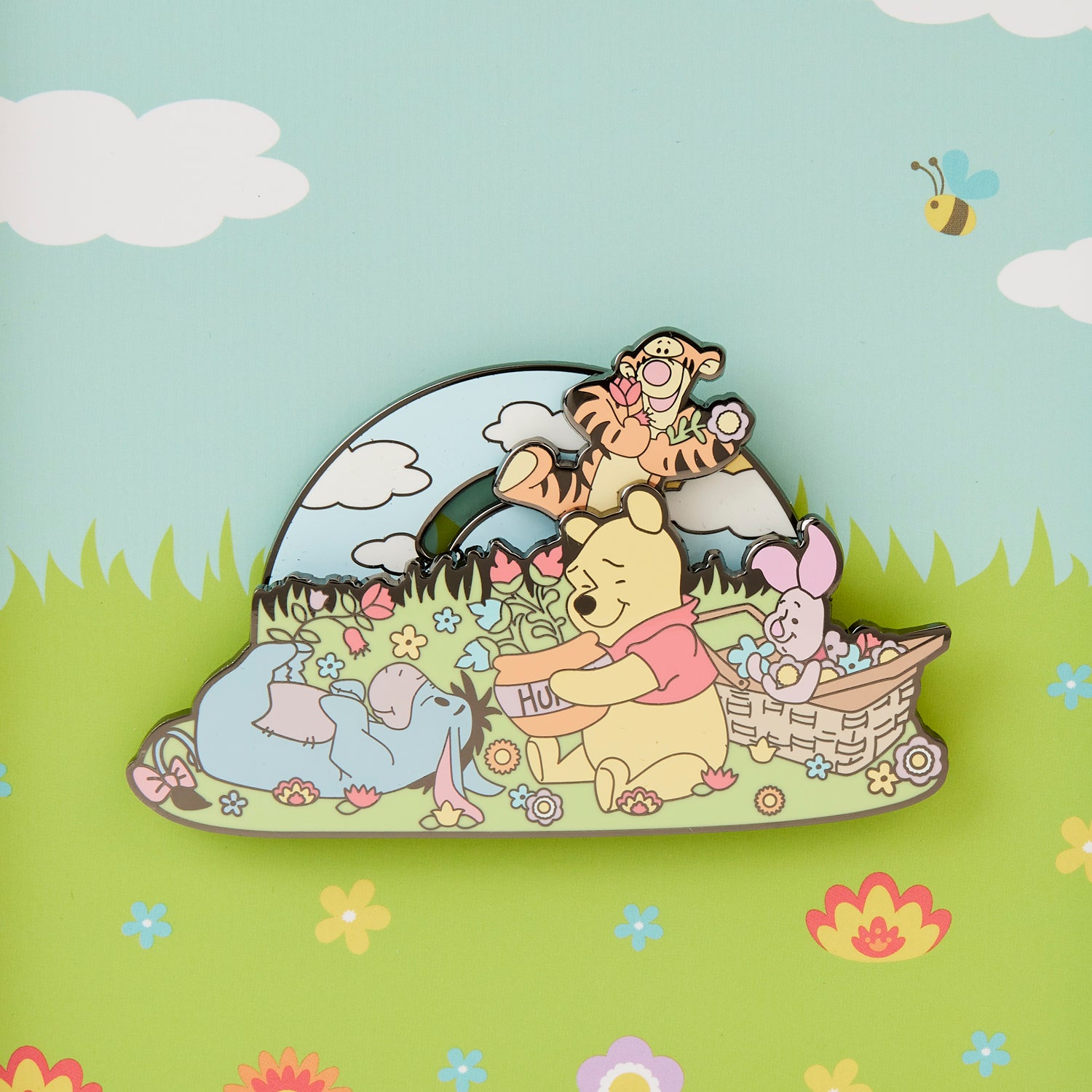 Loungefly Disney Winnie The Pooh Folk Floral LE 3'' Collector Box Pin
