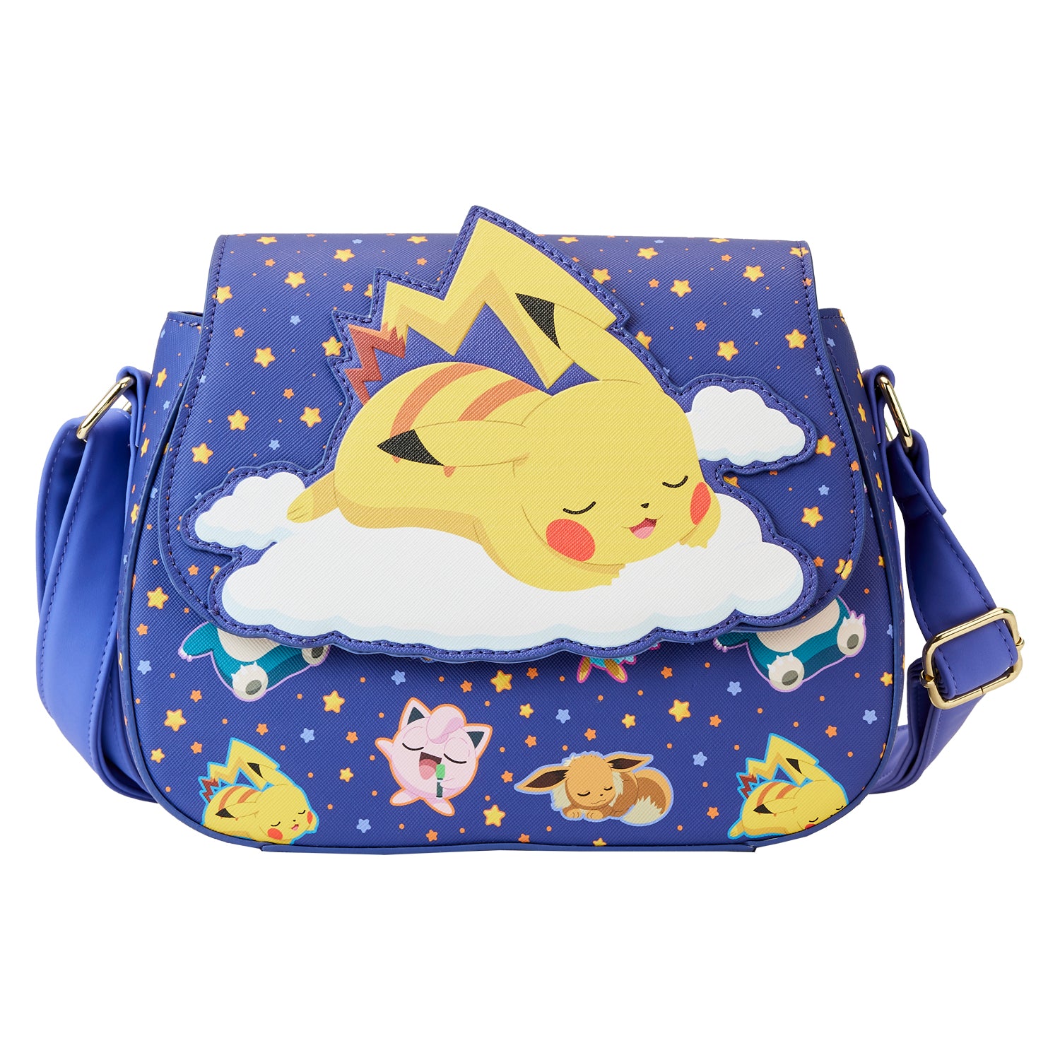 Pokemon Sleeping Pikachu and Friends Crossbody Bag