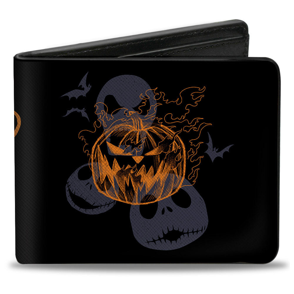 A Nightmare Before Christmas Jack Expressions The Pumpkin King Bi-Fold Wallet