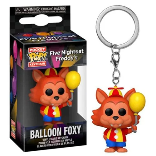 Funko Pocket Pop! Five Nights at Freddy's Balloon Foxy Figure Key Chain  Blue Culture Tees