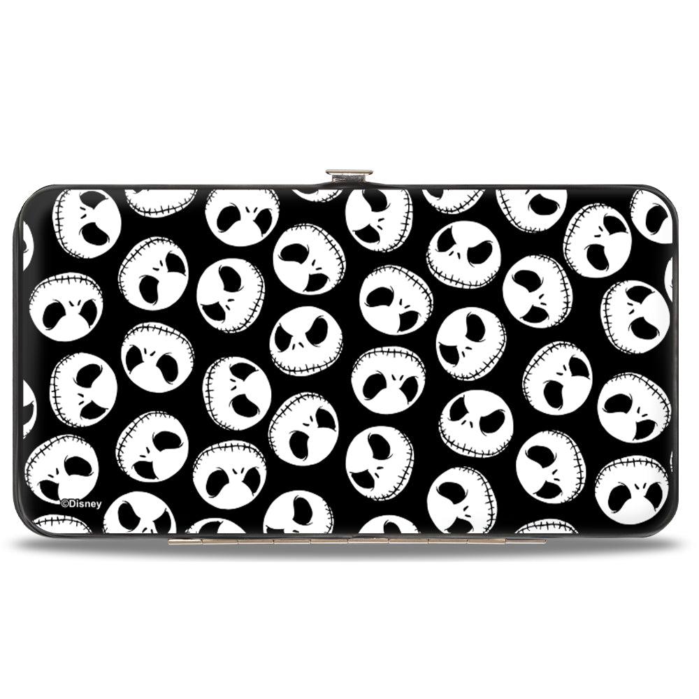 The Nightmare Before Christmas Jack Expression Scattered Hinged Wallet | Blue Culture Tees