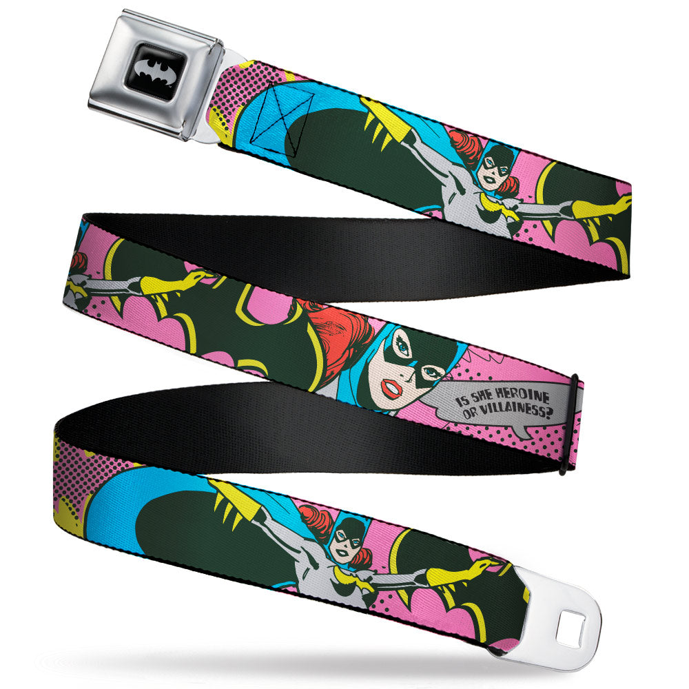 DC Comics Batman Batgirl Is She Hero or Villain Seatbelt Belt | Blue Culture Tees