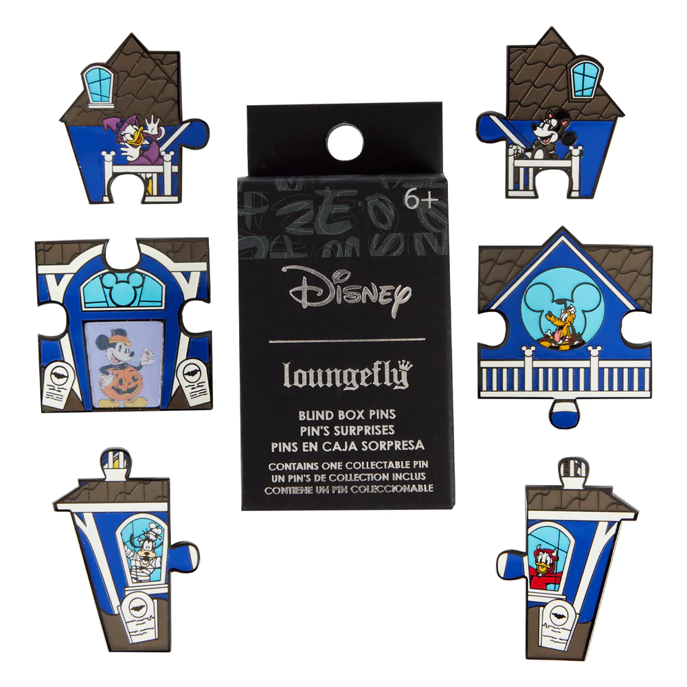 Loungefly Disney Mickey and Friends Haunted House Blind Box Pin