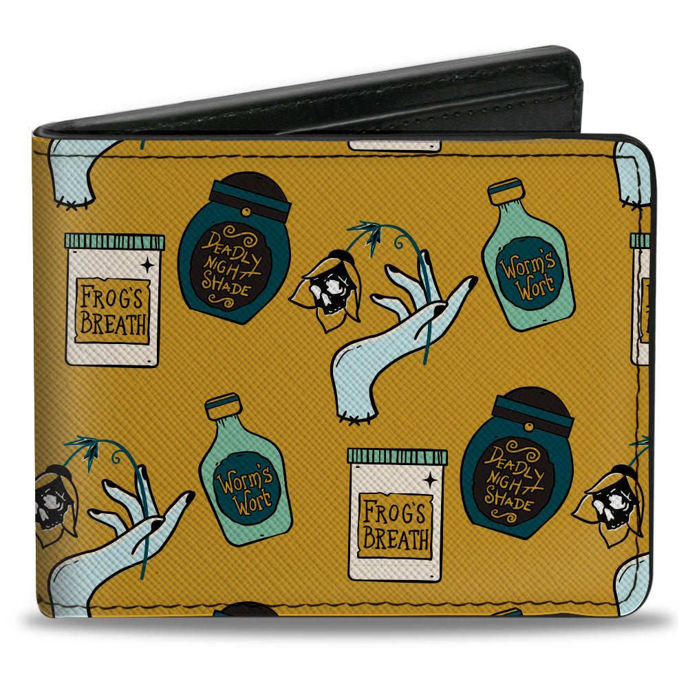 The Nightmare Before Christmas Potion Bottles Bi-Fold Wallet | Blue Culture Tees