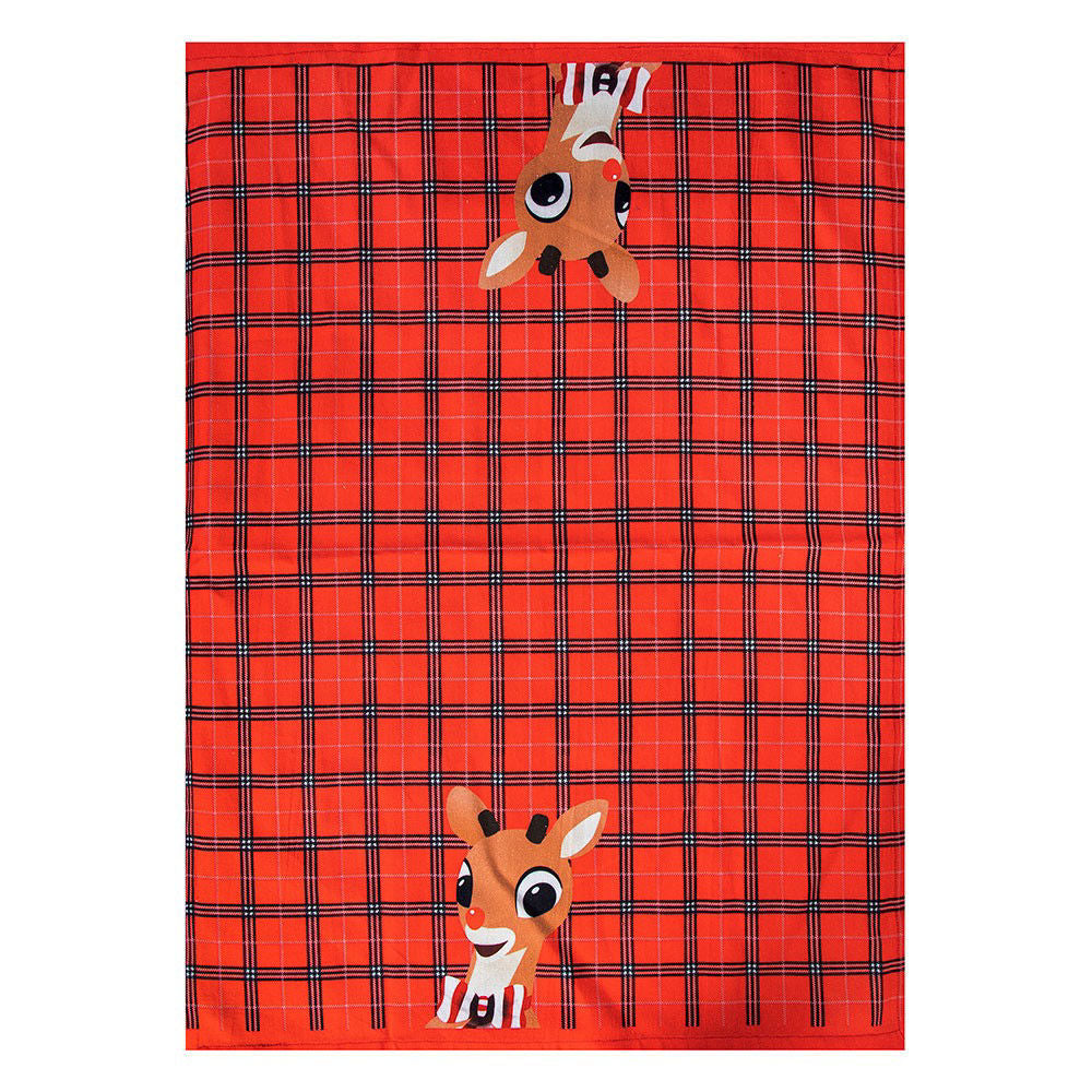 Rudolph The Red-Nosed Reindeer Tea Towel