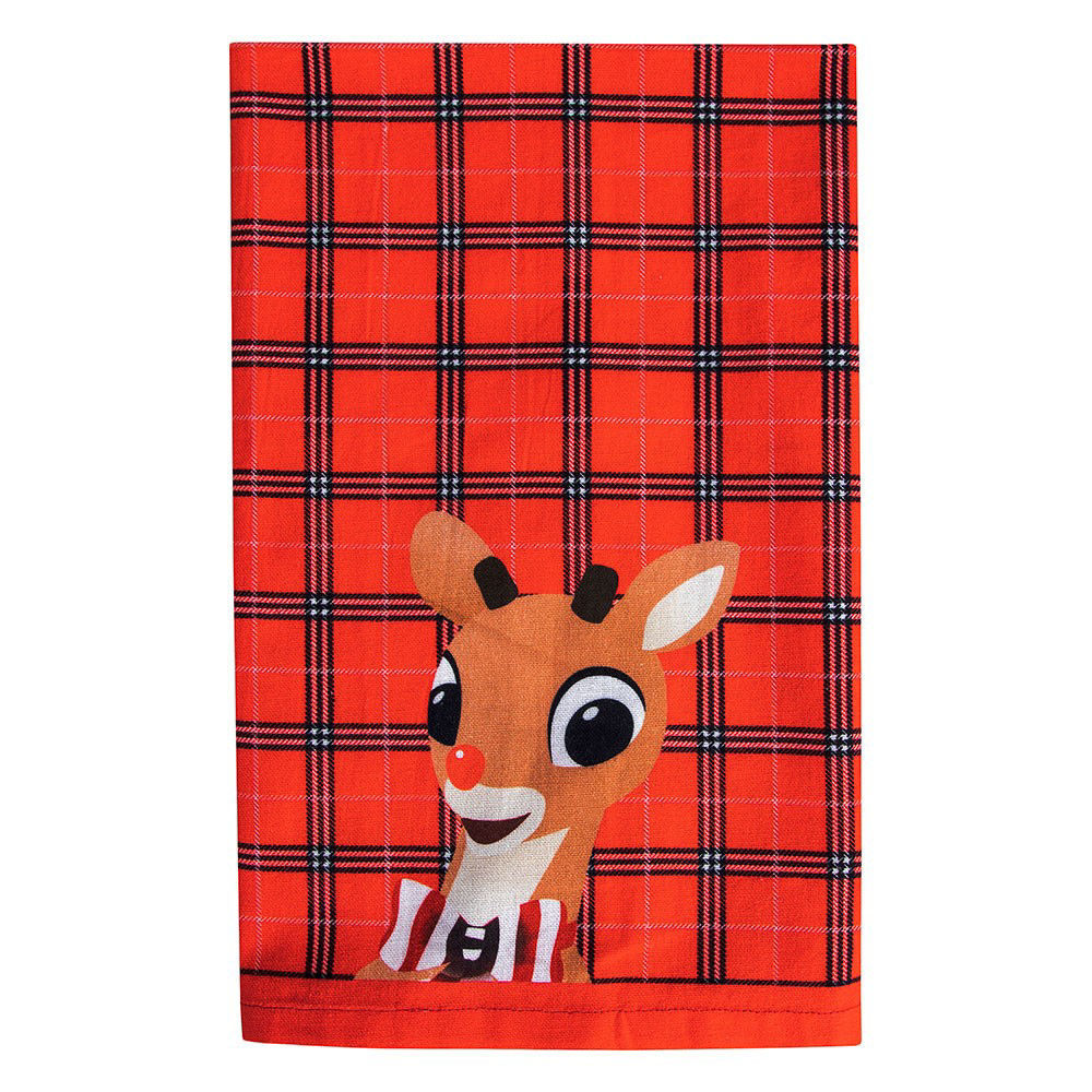Rudolph The Red-Nosed Reindeer Tea Towel