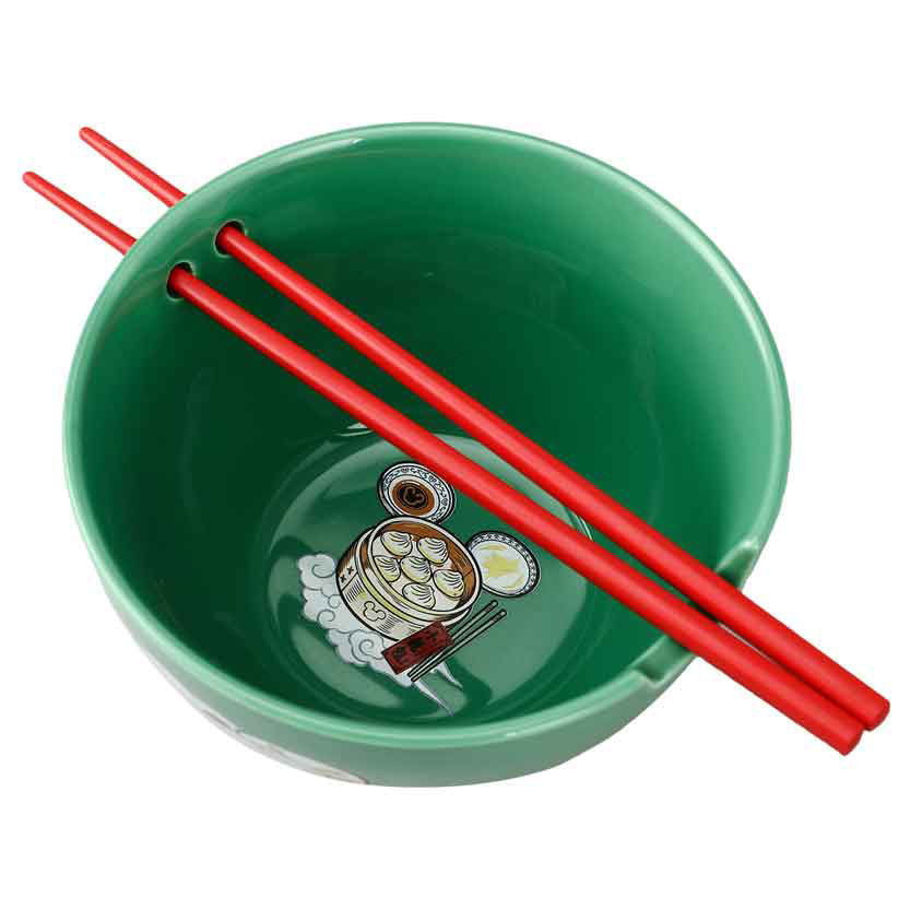 Disney Mickey Mouse Ramen Noodle Bowl with Chopsticks