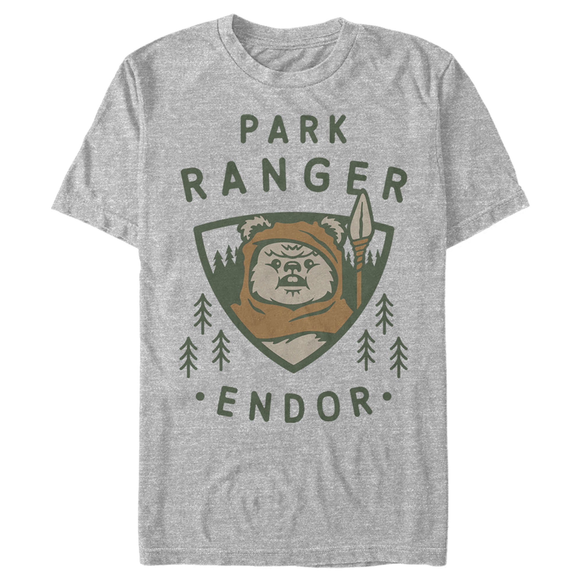 Men's Star Wars Park Ranger Endor Ewok Badge Tee