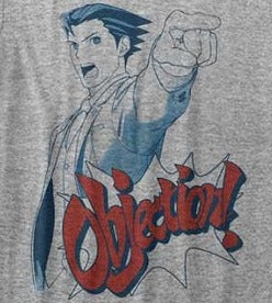Junior's Ace Attorney Objection T-Shirt
