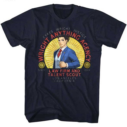 MEN'S ACE ATTORNEY WRIGHT ANYTHING LIGHTWEIGHT TEE - Blue Culture Tees
