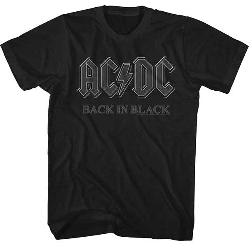 MEN'S ACDC BACK IN BLACK LIGHTWEIGHT TEE - Blue Culture Tees