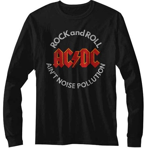 MEN'S ACDC NOISE POLLUTION LONG SLEEVE TEE - Blue Culture Tees