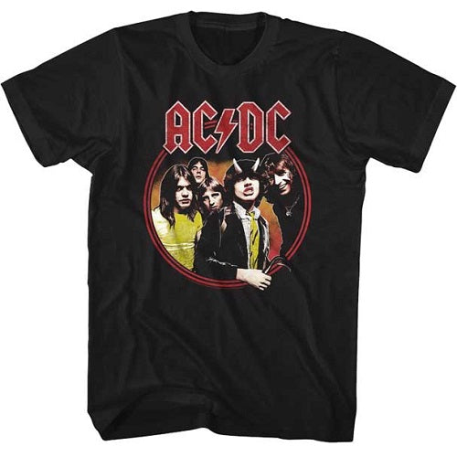 MEN'S ACDC HIGHWAY TO HELL CIRCLE LIGHTWEIGHT TEE - Blue Culture Tees