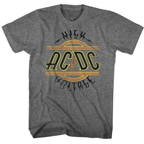 MEN'S ACDC HIGH VOLTAGE LIGHTWEIGHT TEE - Blue Culture Tees