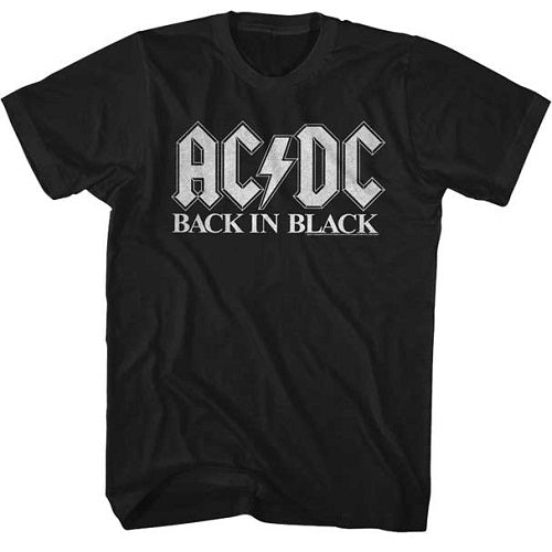 MEN'S ACDC BACK IN BLACK 2 LIGHTWEIGHT TEE - Blue Culture Tees
