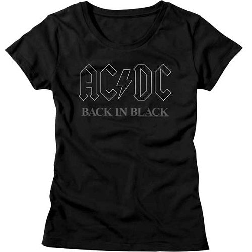 Junior's ACDC Backinblack3 T-Shirt