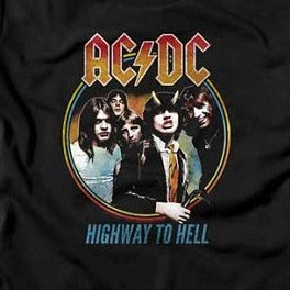 Junior's ACDC Highway To Hell Tricolor T-Shirt