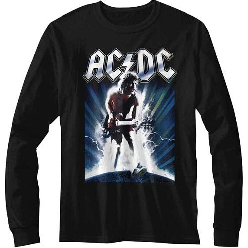 MEN'S ACDC ACDCACDC LONG SLEEVE TEE - Blue Culture Tees