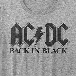 Junior's ACDC Back in Black T-Shirt
