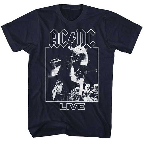 MEN'S ACDC LIVE LIGHTWEIGHT TEE - Blue Culture Tees