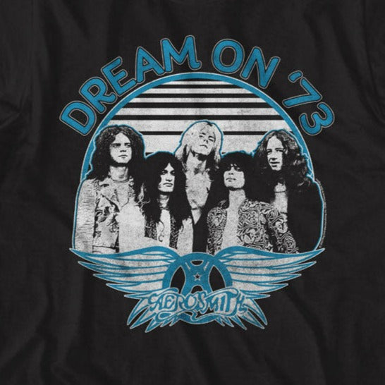 Aerosmith Dream On Blue and White T-Shirt