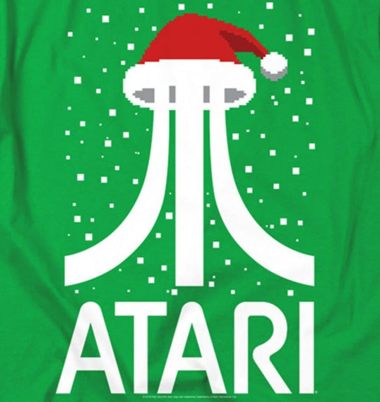 Atari Pixel Santa Hat T-Shirt