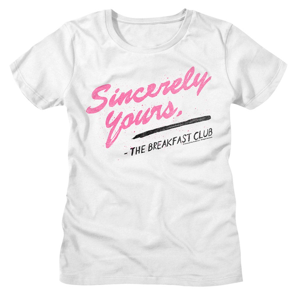 Junior's Breakfast Club Sincerely Yours T-Shirt